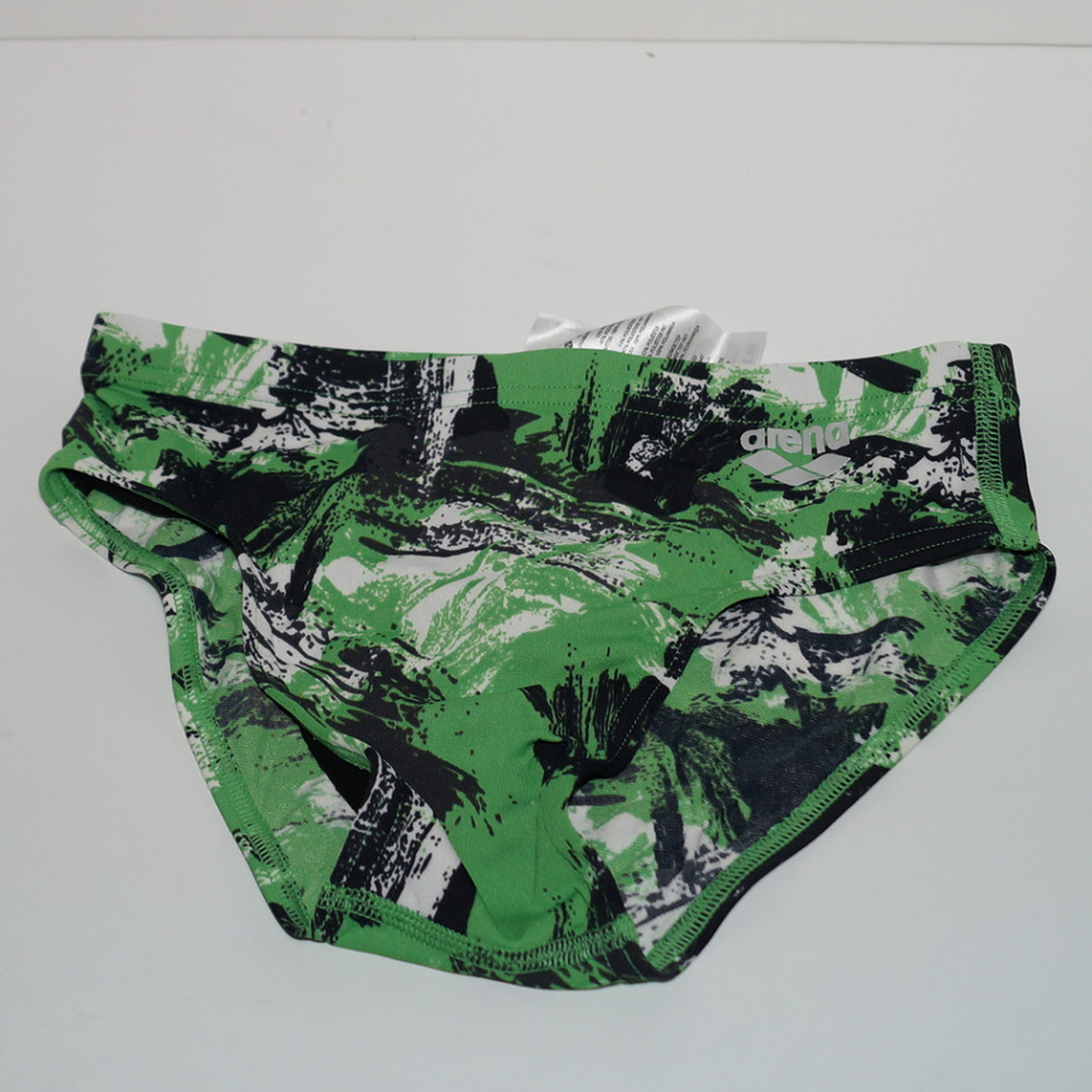 arena boy's Salaki F Swim Briefs Kelly Green